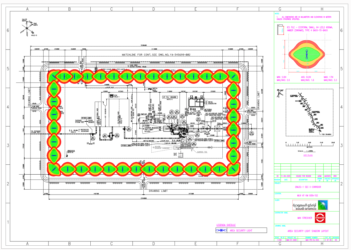 Industrial Security & ELV Design for Oil & Gas Facility — engineering drawing 2 by INTELLENX SYSTEMS