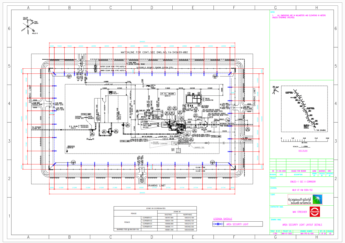Industrial Security & ELV Design for Oil & Gas Facility — engineering drawing 3 by INTELLENX SYSTEMS