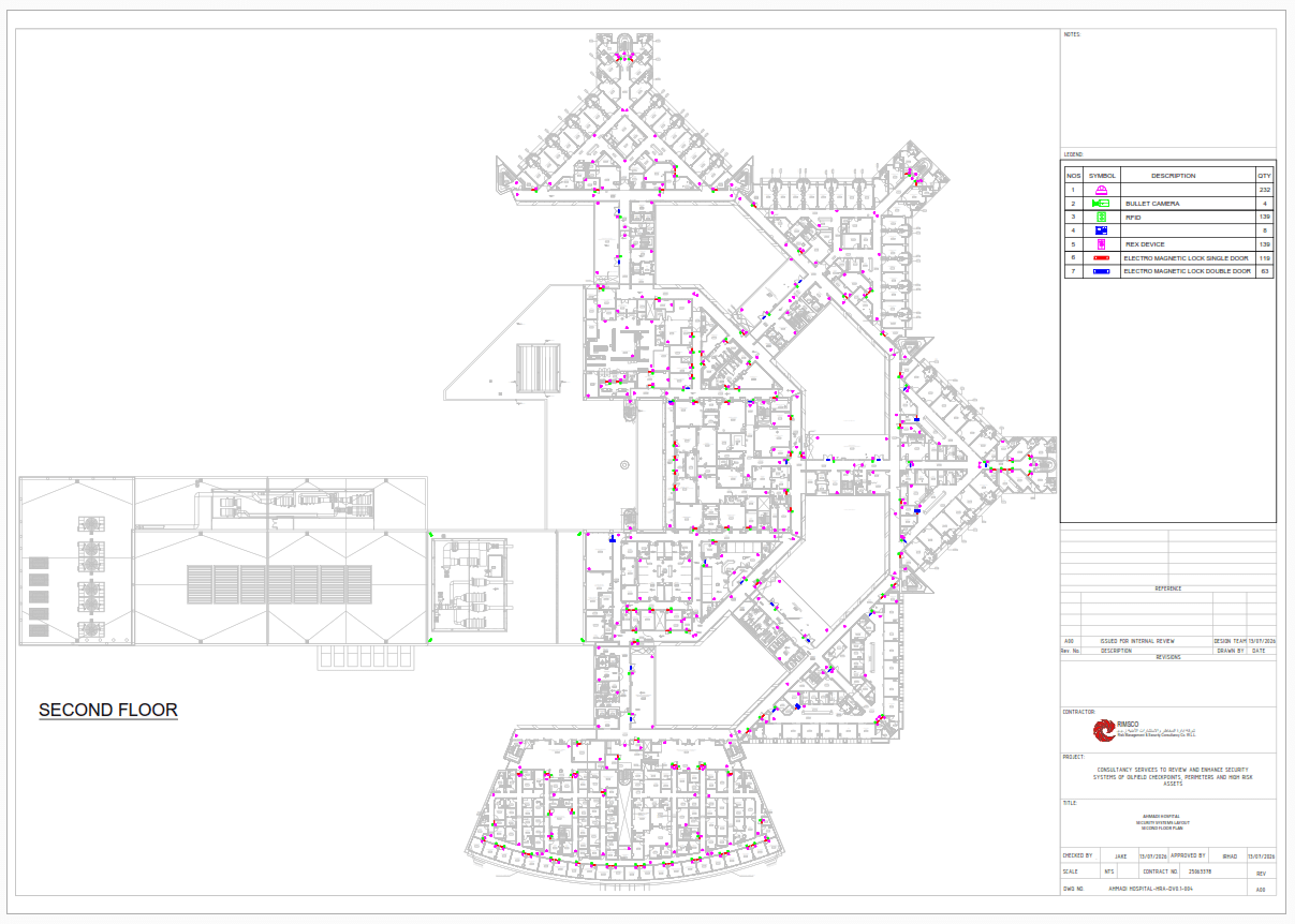 Commercial Building Security & Access Control Design — engineering drawing 3 by INTELLENX SYSTEMS
