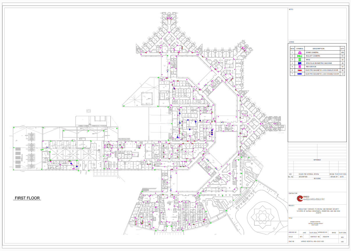 Commercial Building Security & Access Control Design — engineering drawing 2 by INTELLENX SYSTEMS