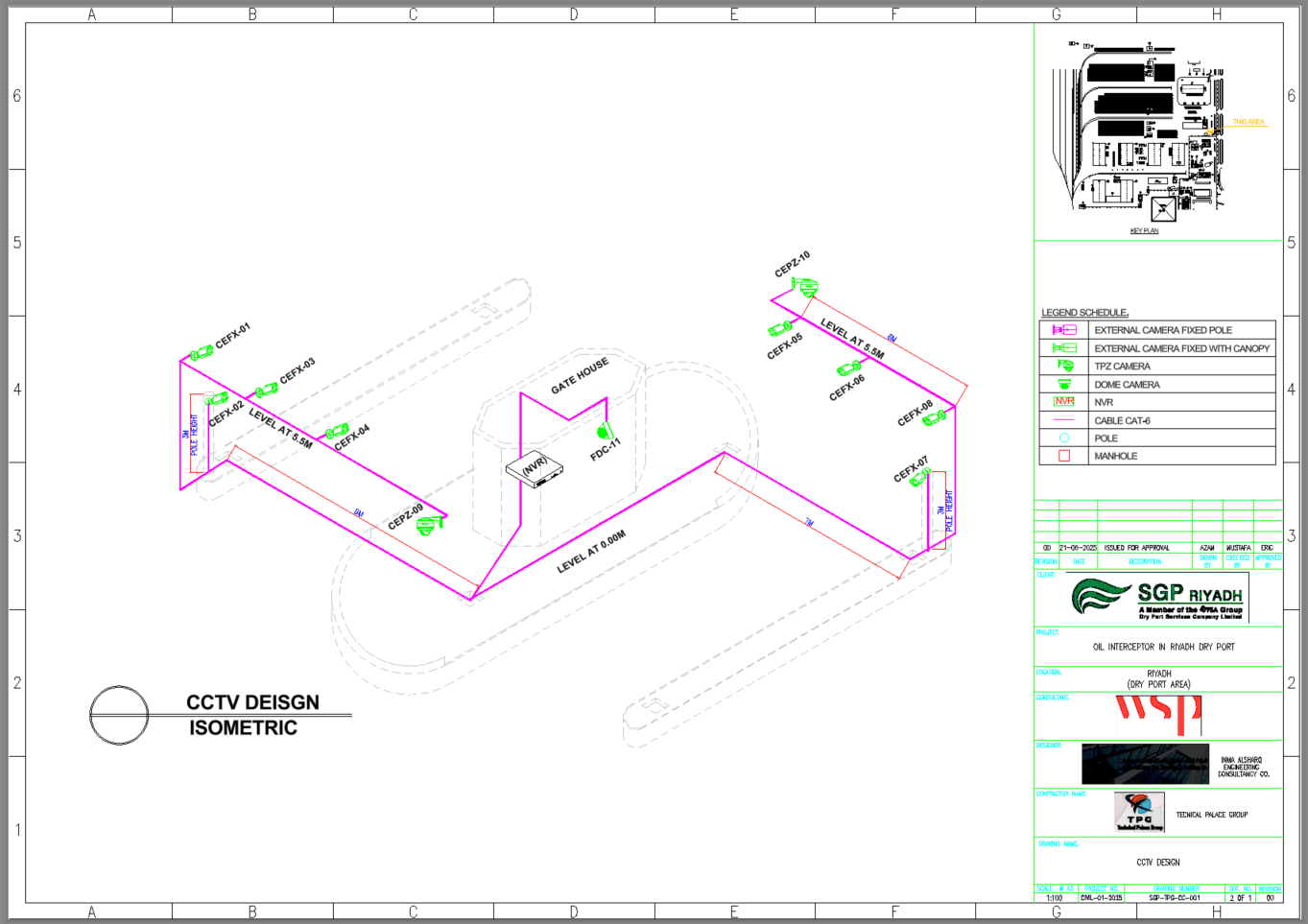Saudi Port Access Control Design — engineering drawing 1 by INTELLENX SYSTEMS